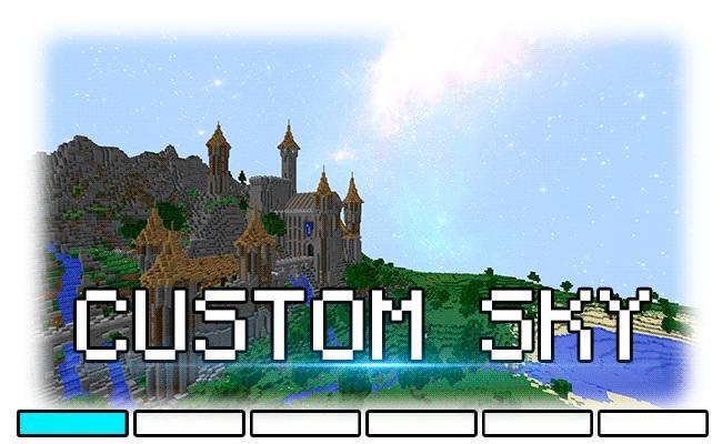 Minecraft Custom Starry Sky Material Pack [1.8.1]