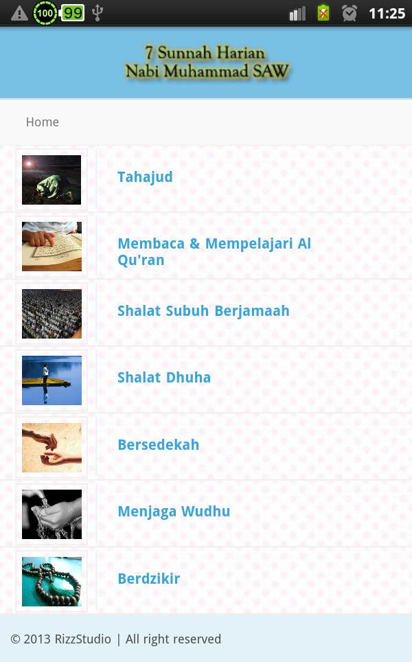 7 Sunnah Harian Nabi Muhammad