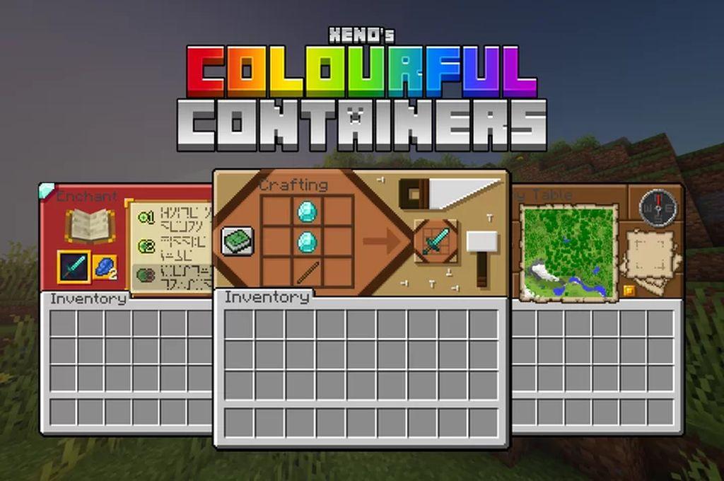 Paquete de recursos de GUI de contenedores coloridos (contenedores coloridos GUI)