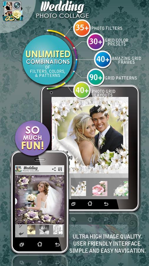 Collage Maker Photo Editor For Wedding Anniversary