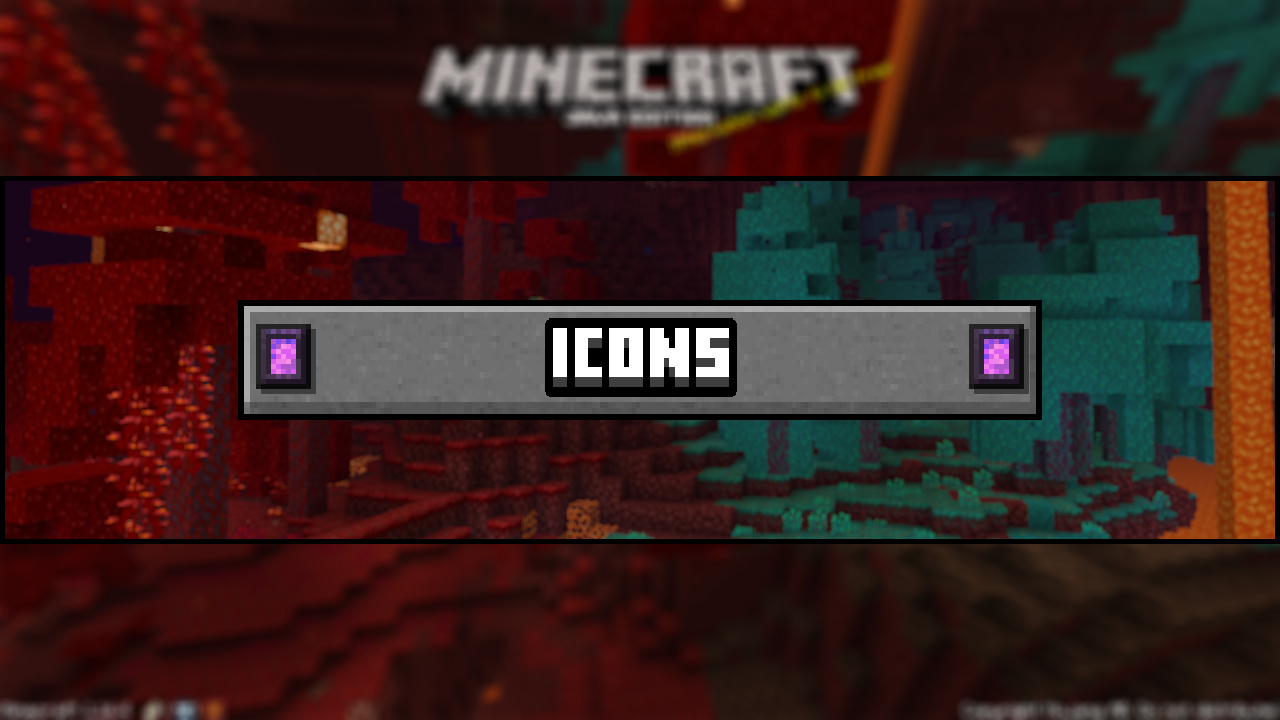 Paquete de recursos de Minecraft Icons