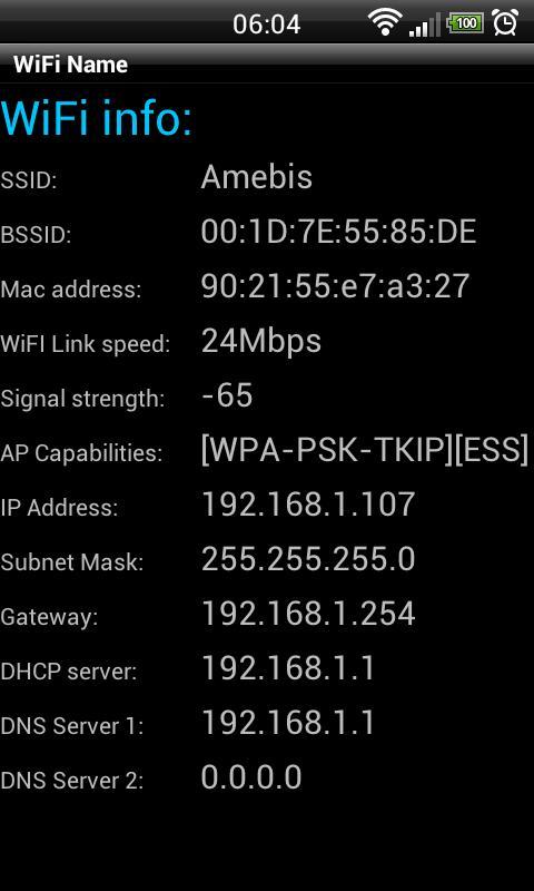 WiFi Name