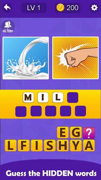 2 Pics 1 Word - Guessing Word