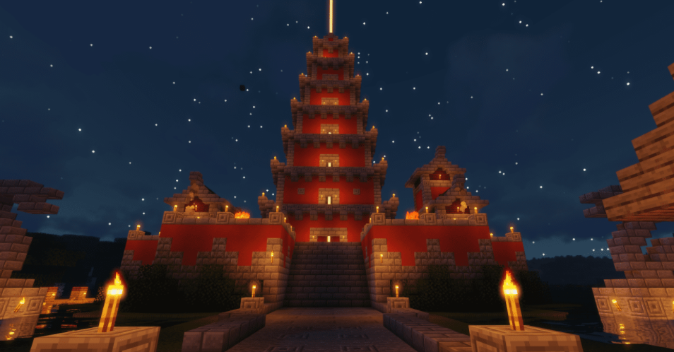 แผนที่วัดเอเชียน Minecraft