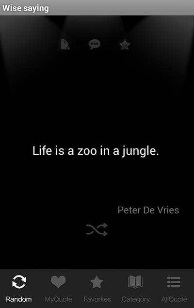 Wise saying