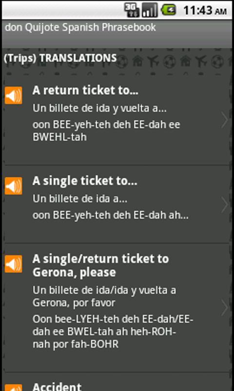 don Quijote Spanish Phrasebook
