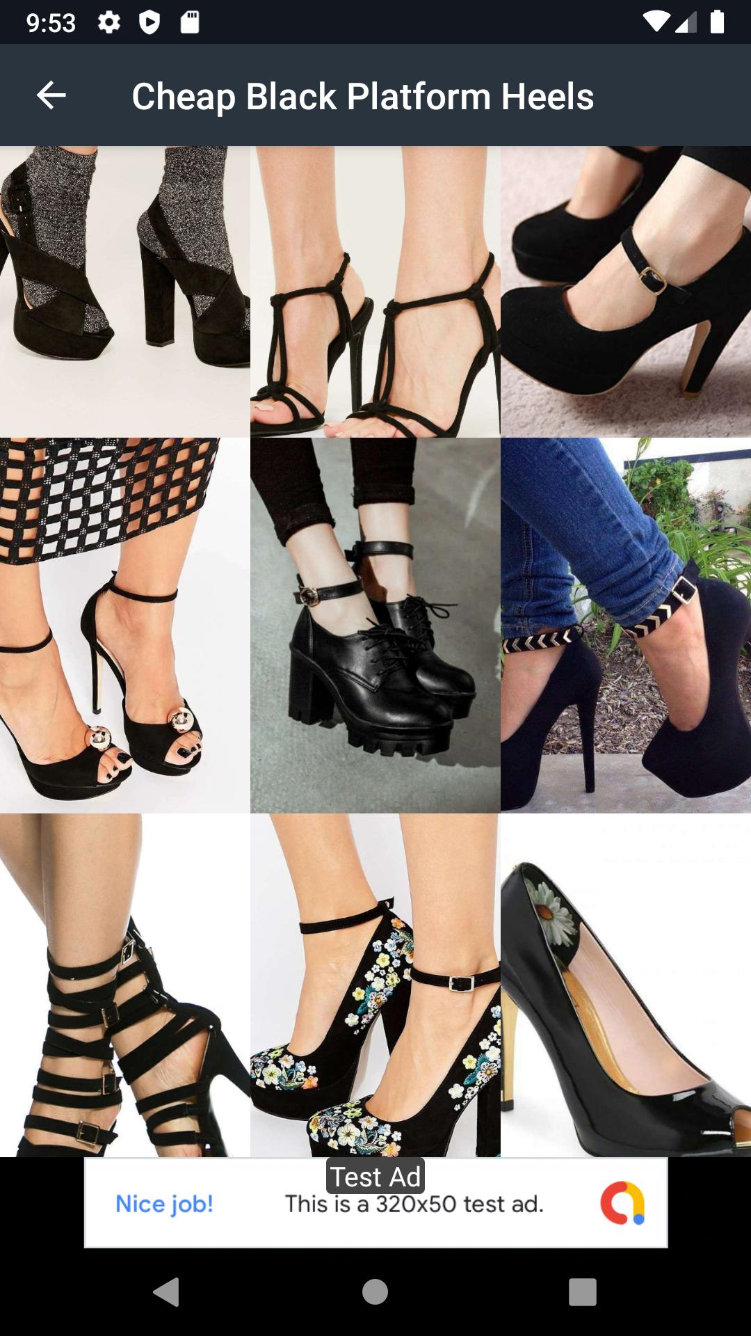 Cheap Black Platform Heels