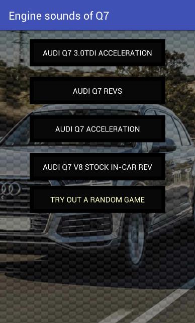 Engine sounds of Q7