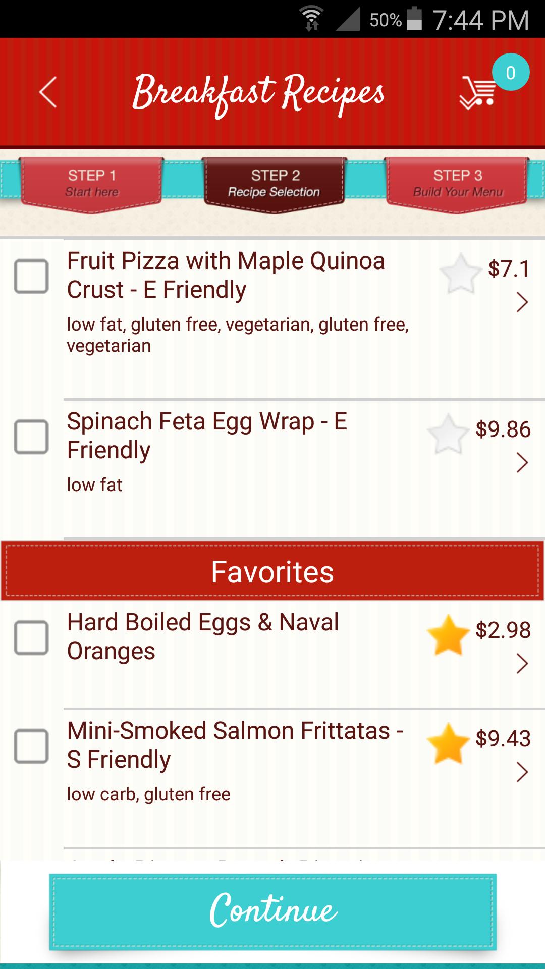 Build a Menu