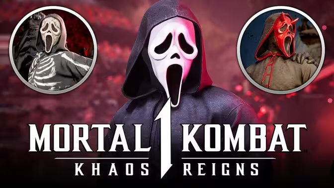 «Mortal Kombat 1» фильма «Ghost Face» будет запущен 19 ноября, второй дополнительный пакет персонажей будет включен в 6 персонажей.