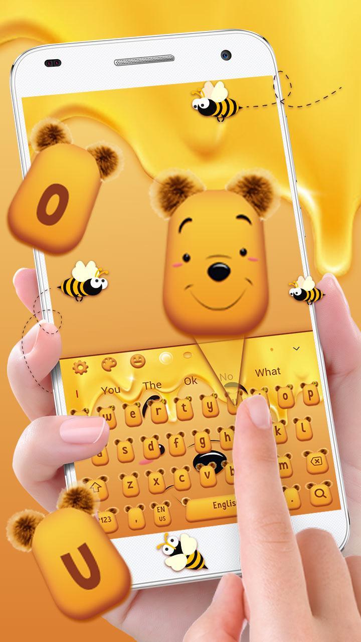 Cute Honey Bear Keyboard Theme