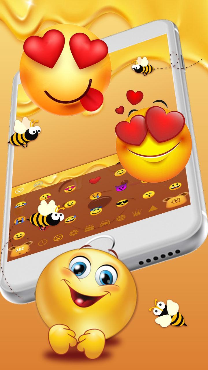 Cute Honey Bear Keyboard Theme