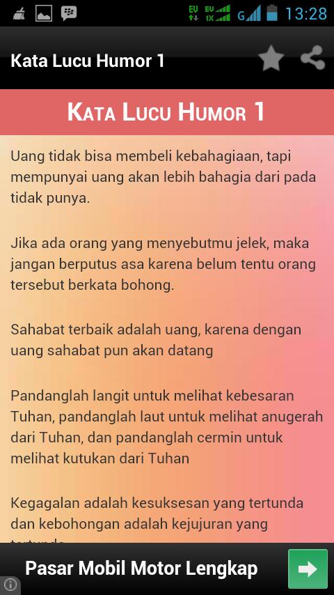 565 Kata Lucu Humor