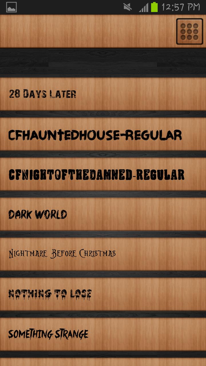 Horror Font Style