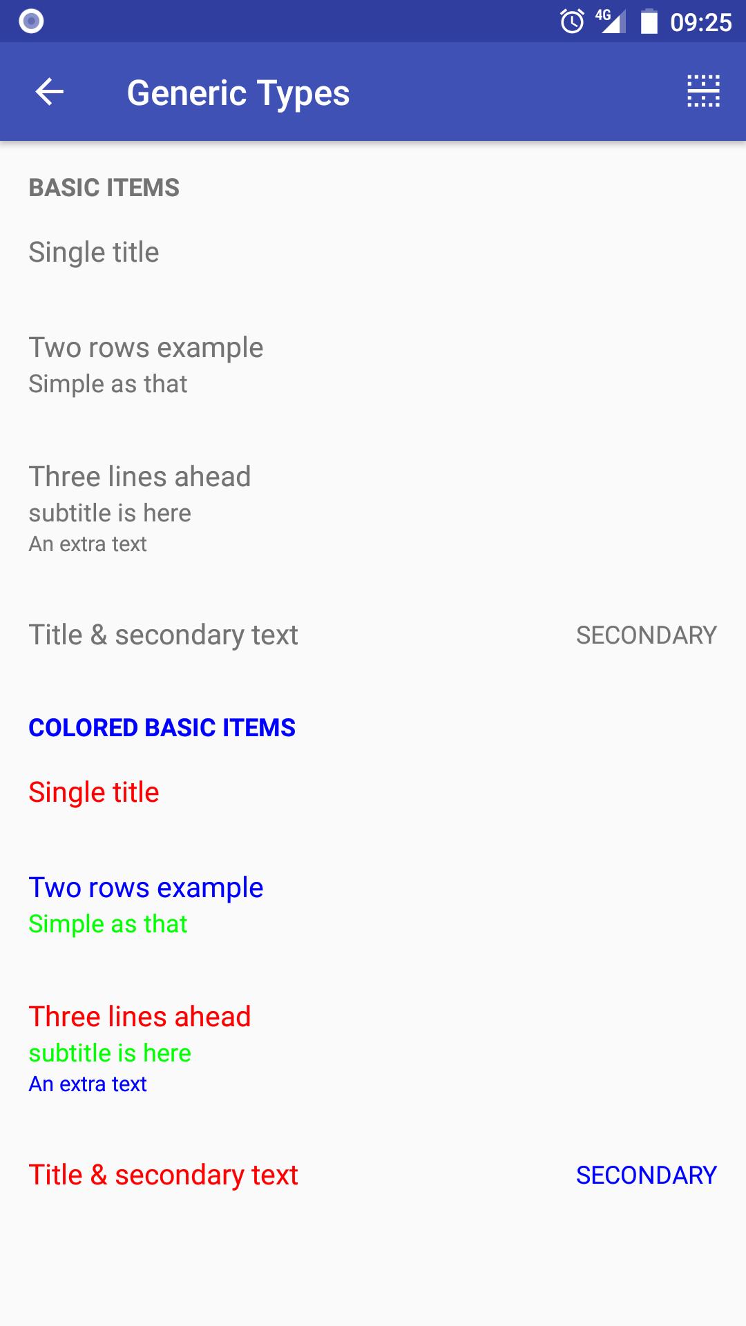 Generic Settings