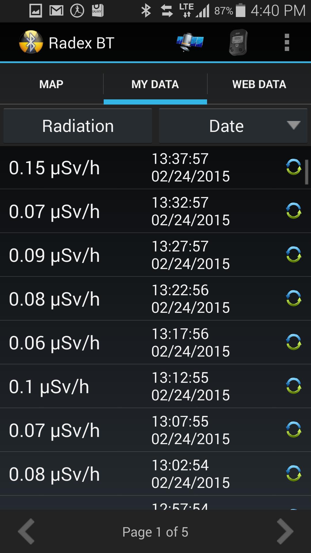 RadexRead Radiation Mapping