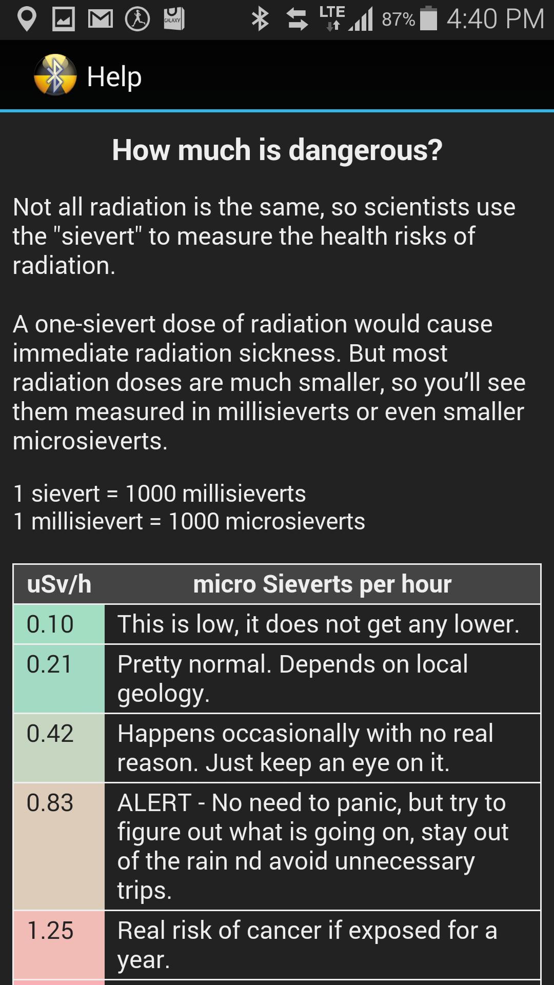 RadexRead Radiation Mapping