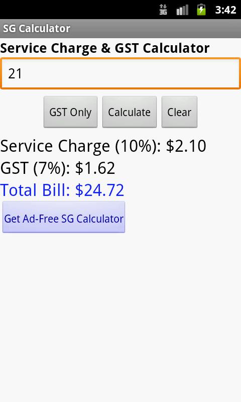 SG Calculator