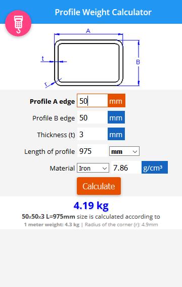 Metal Calculator