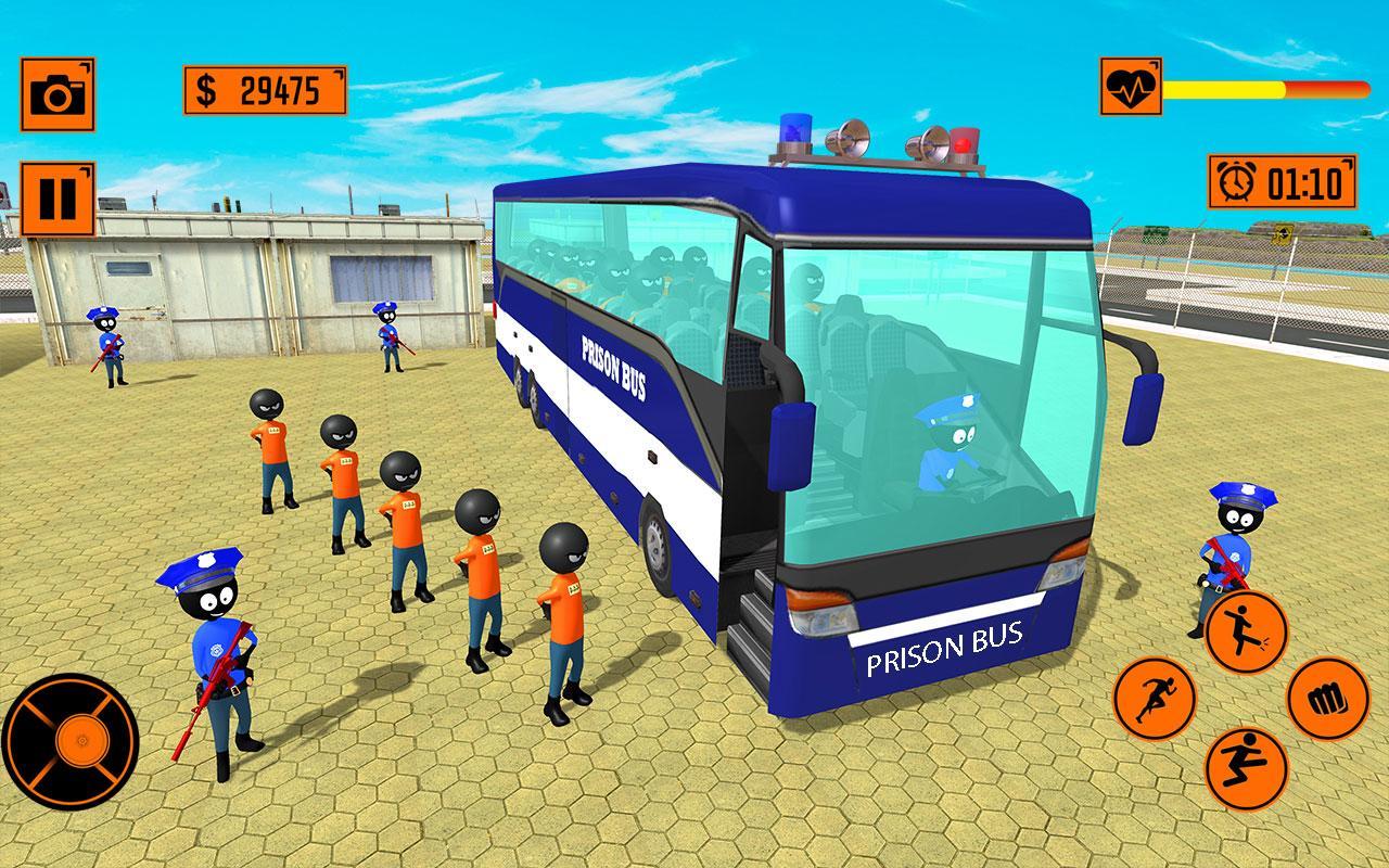 Real Stickman Prisoner Transport