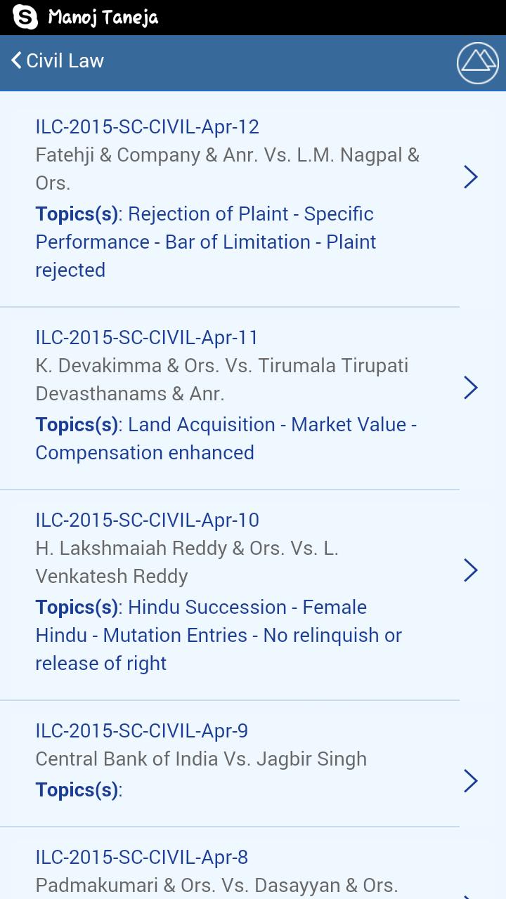 Indian Law Cases
