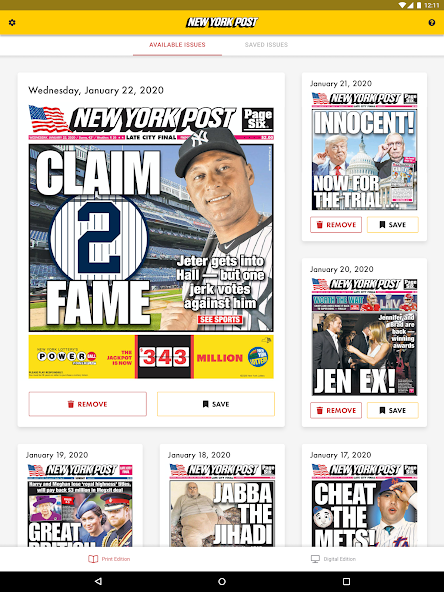 New York Post for Tablet