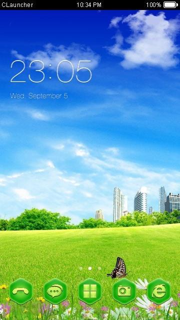 Green World Spring Theme HD