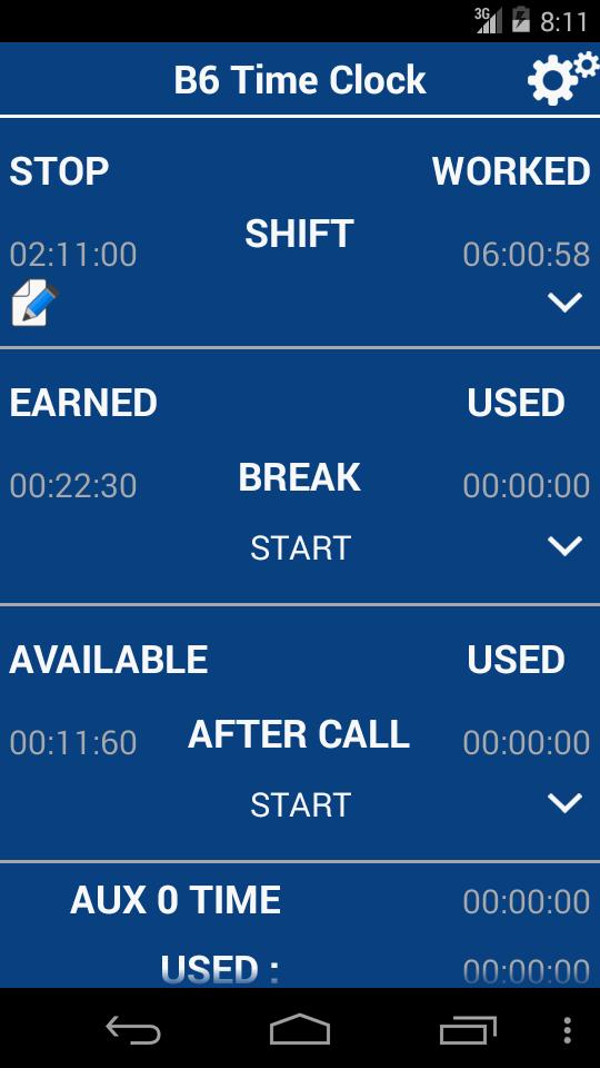 B6 Time Clock