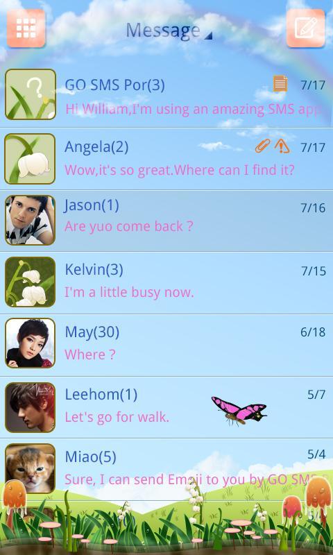 GO SMS PRO Spring SuperThemeEX