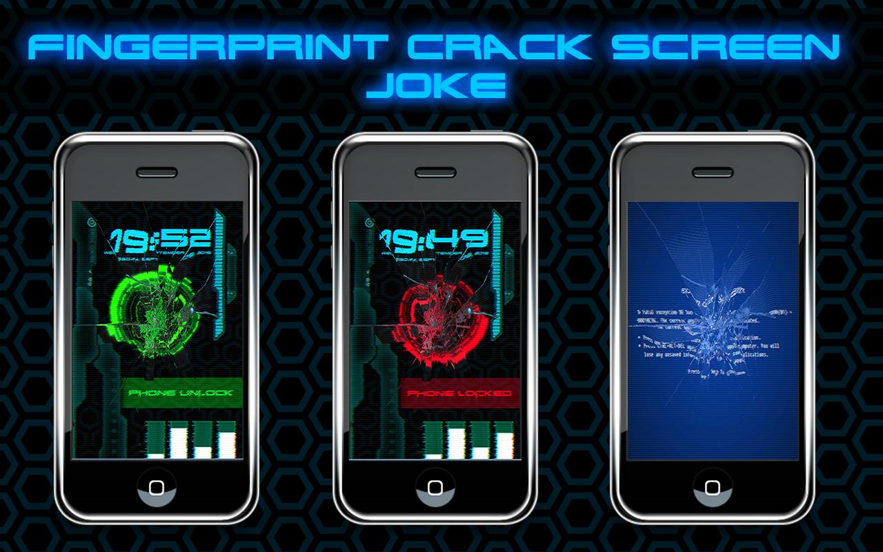 Fingerprint Crack Screen Joke