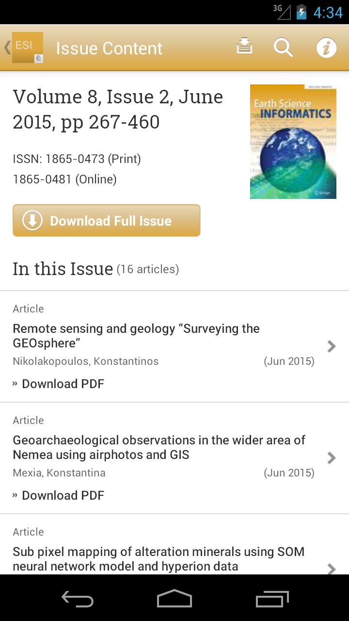 Earth Science Informatics