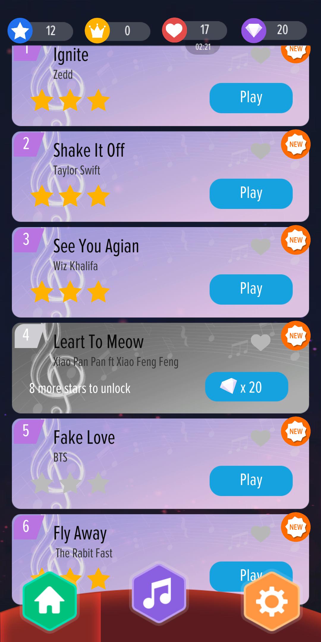 Black White Piano Tiles - US UK Lovely Music