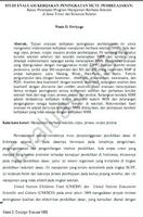 Wasis Studi Evaluasi Kebijakan