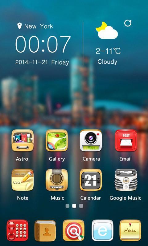 Cosy GO Launcher Theme