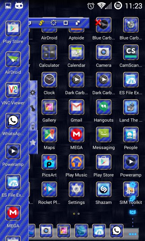 TSF Shell Theme Blue Carbon HD