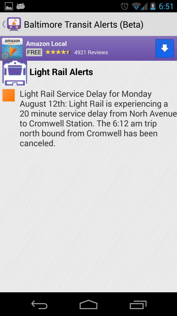 Baltimore Transit Delays