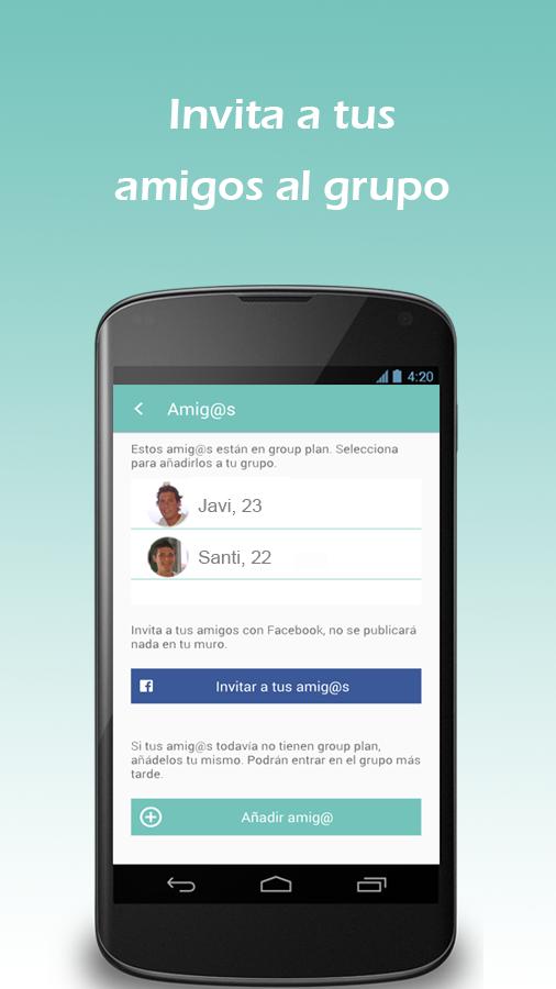 Group Plan - Planes en grupo