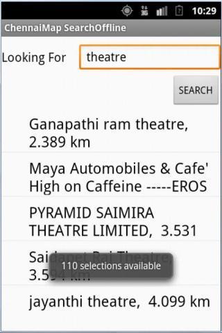 Chennai Map Search Offline
