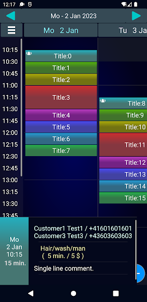 Customer Appointments 2 Lt