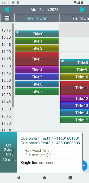Customer Appointments 2 Lt