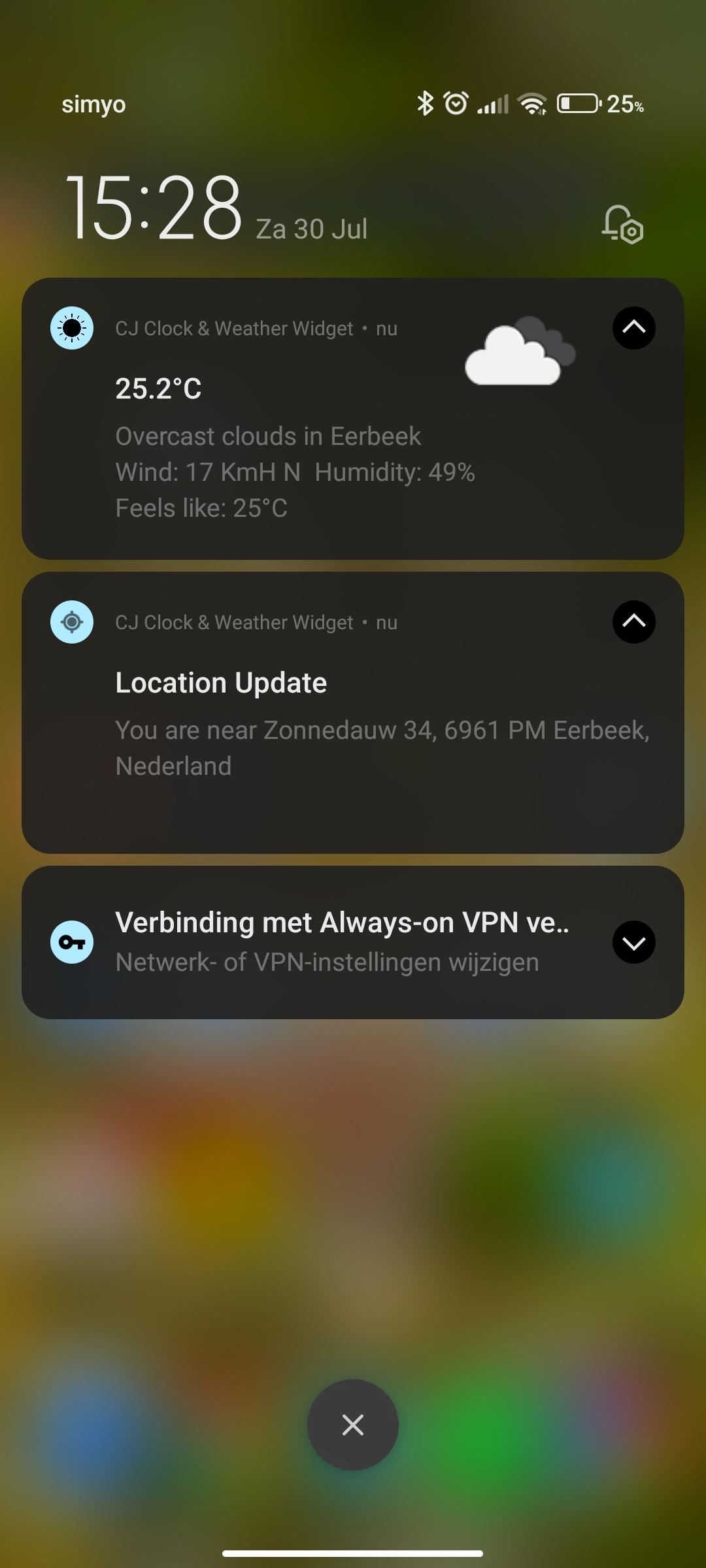 CJ Clock & Weather Widget