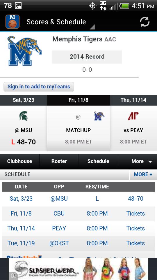 University Memphis Basketball