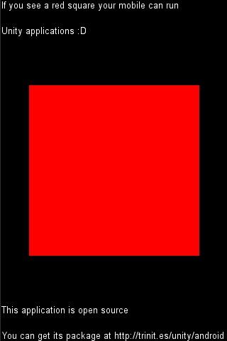 Unity Android Minimal Test