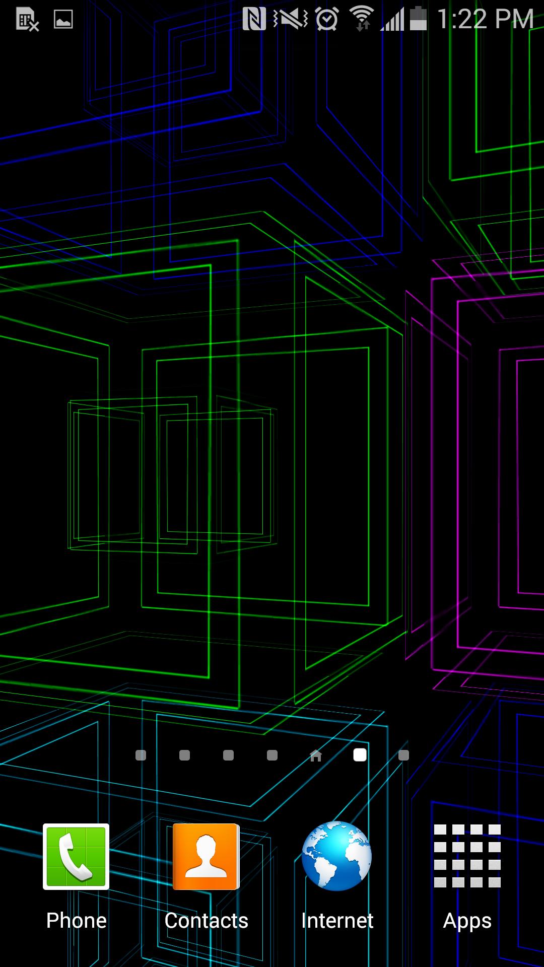 3D Cube Matrix Live Wallpaper