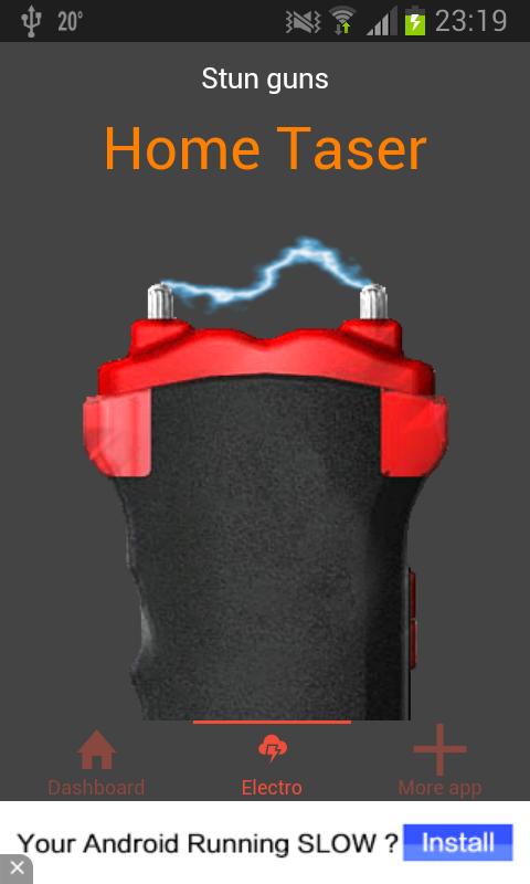 Taser guns electric game