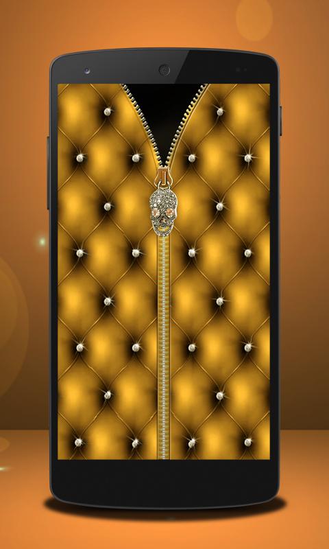 Skull Theme Zipper Lock