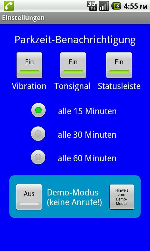 Parkzone Dialer f. Mobile City