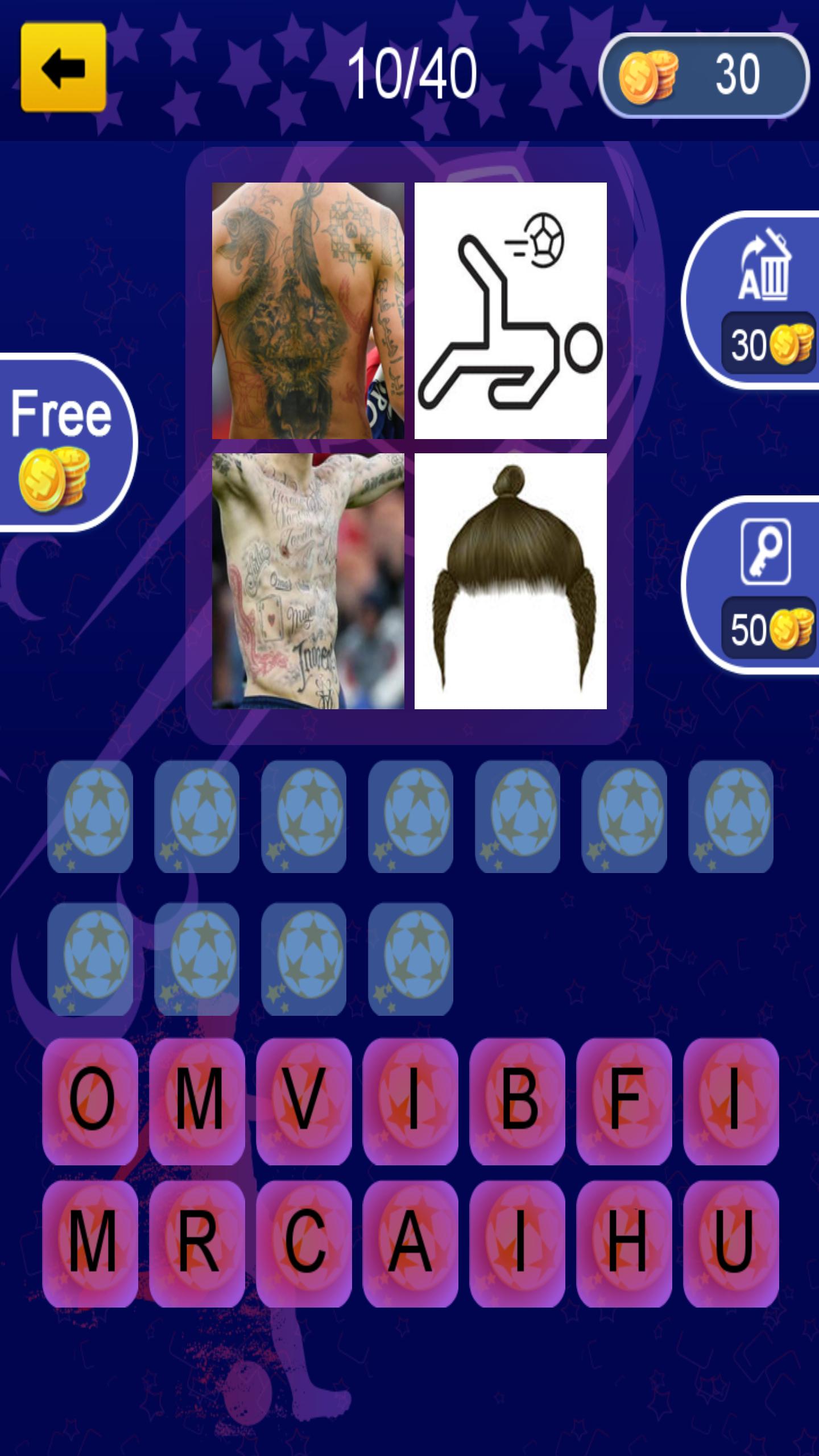 Guess the player  by tattoo