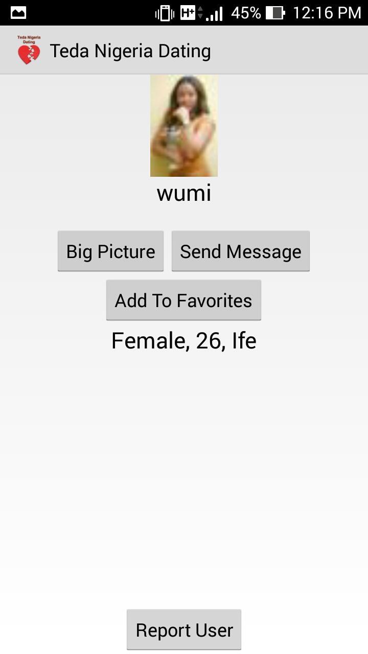 Teda Nigerian Dating and Love