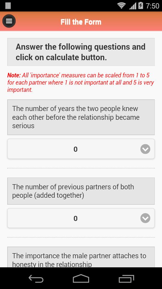 Relationship Time Estimator